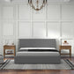Sienna Luxury Bed with Headboard - Grey Double