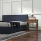 Sienna Luxury Bed with Headboard - Charcoal Single