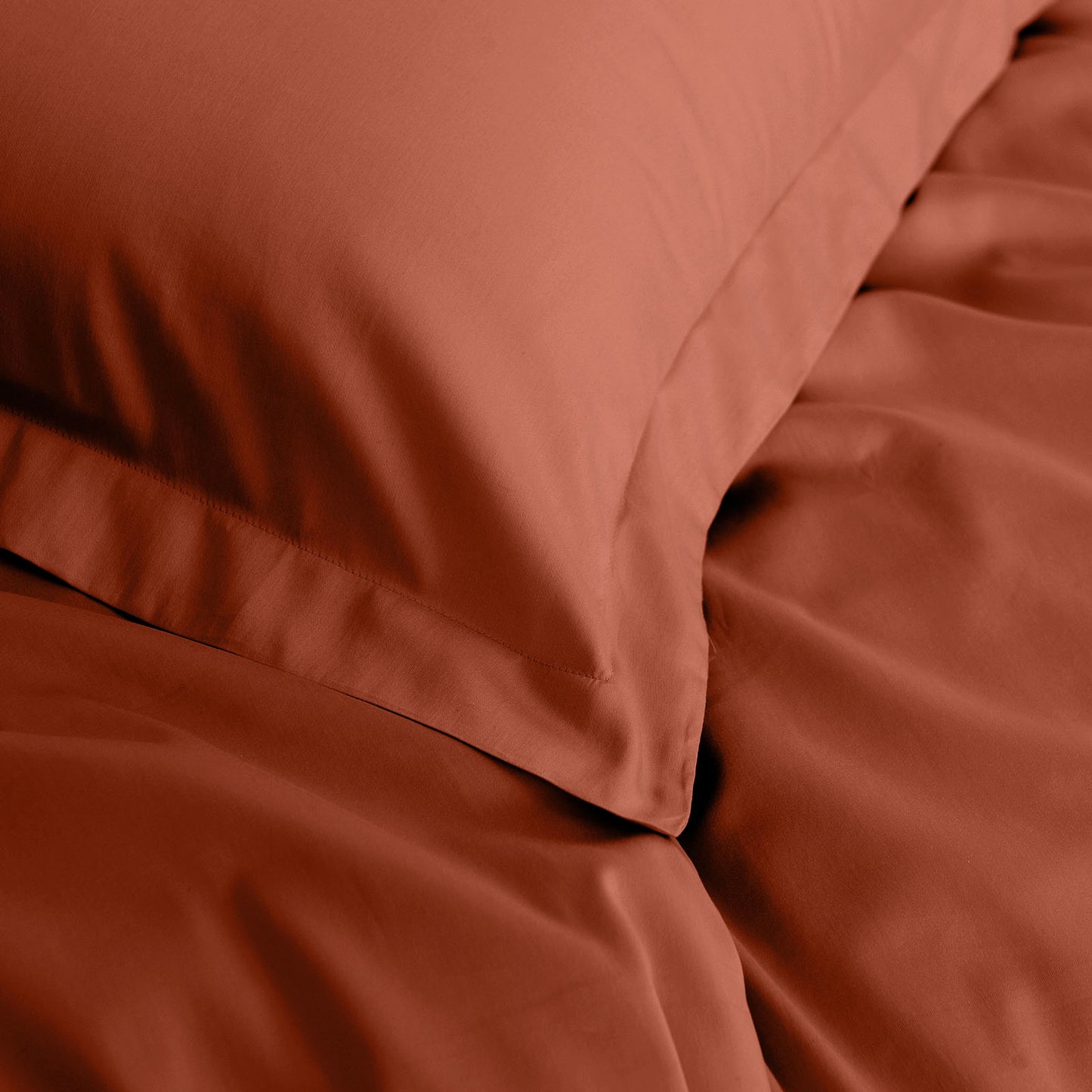 KING 1000TC Bamboo Cotton Quilt Cover Sets - Brown