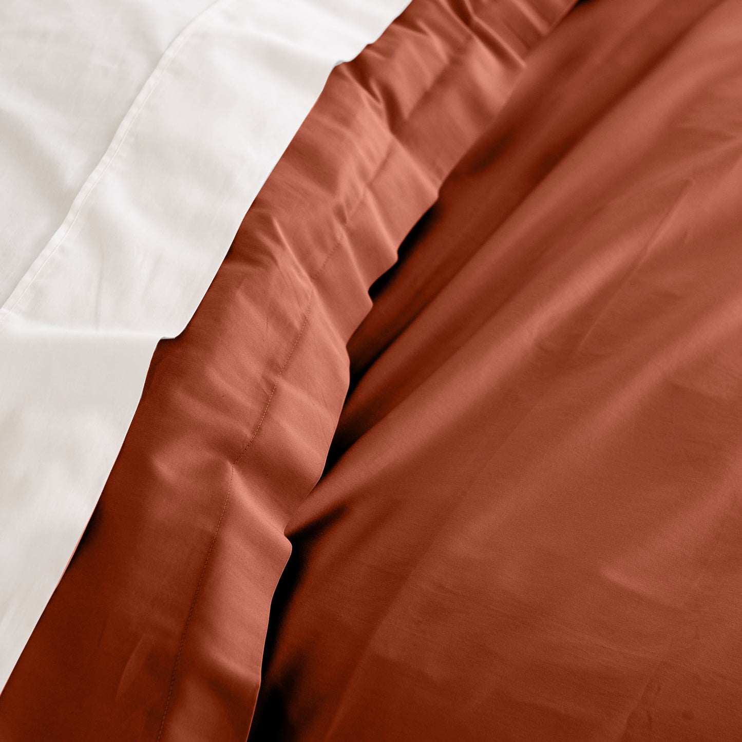 KING 1000TC Bamboo Cotton Quilt Cover Sets - Brown