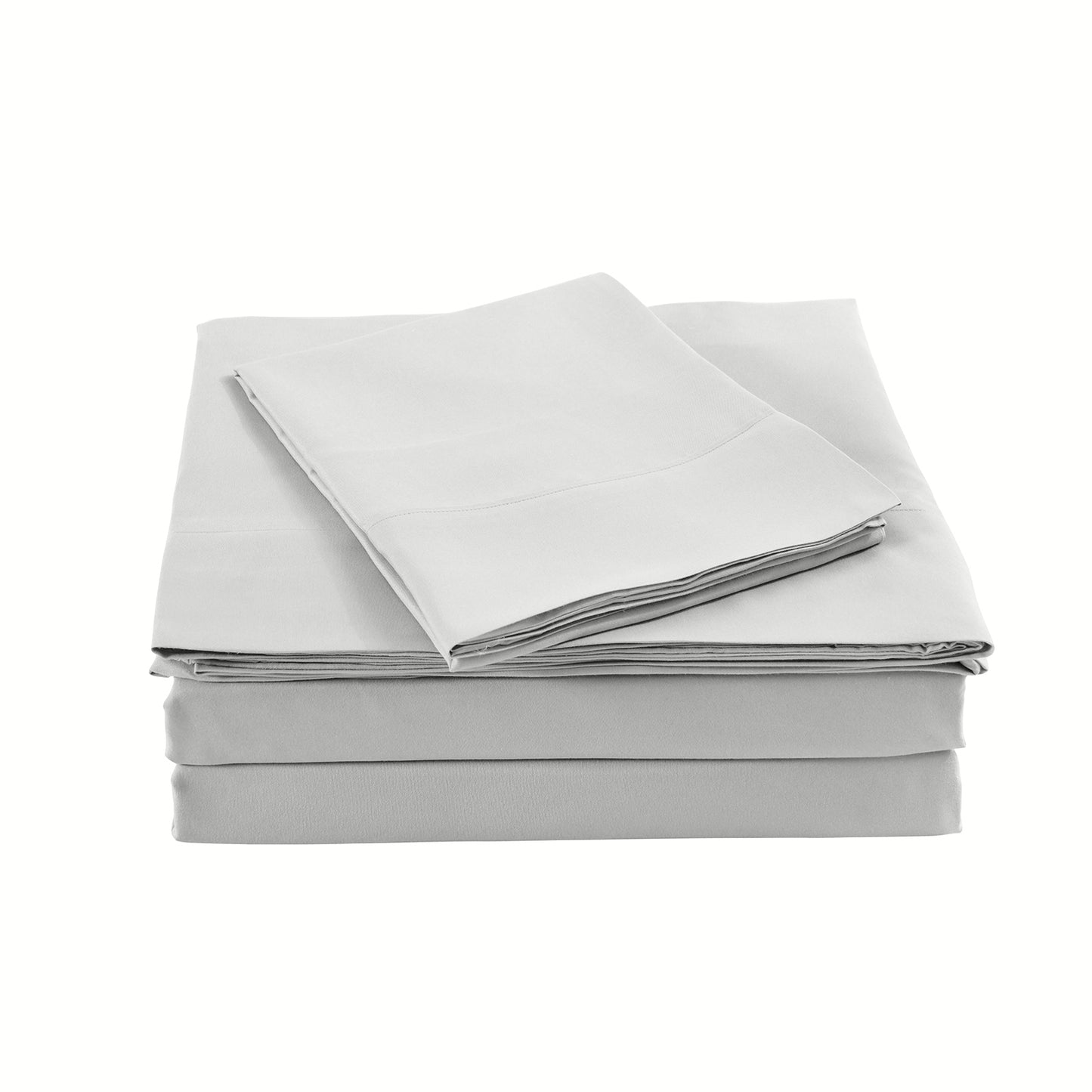 Queen Royal Comfort Blended Bamboo Sheet Set - Light Grey