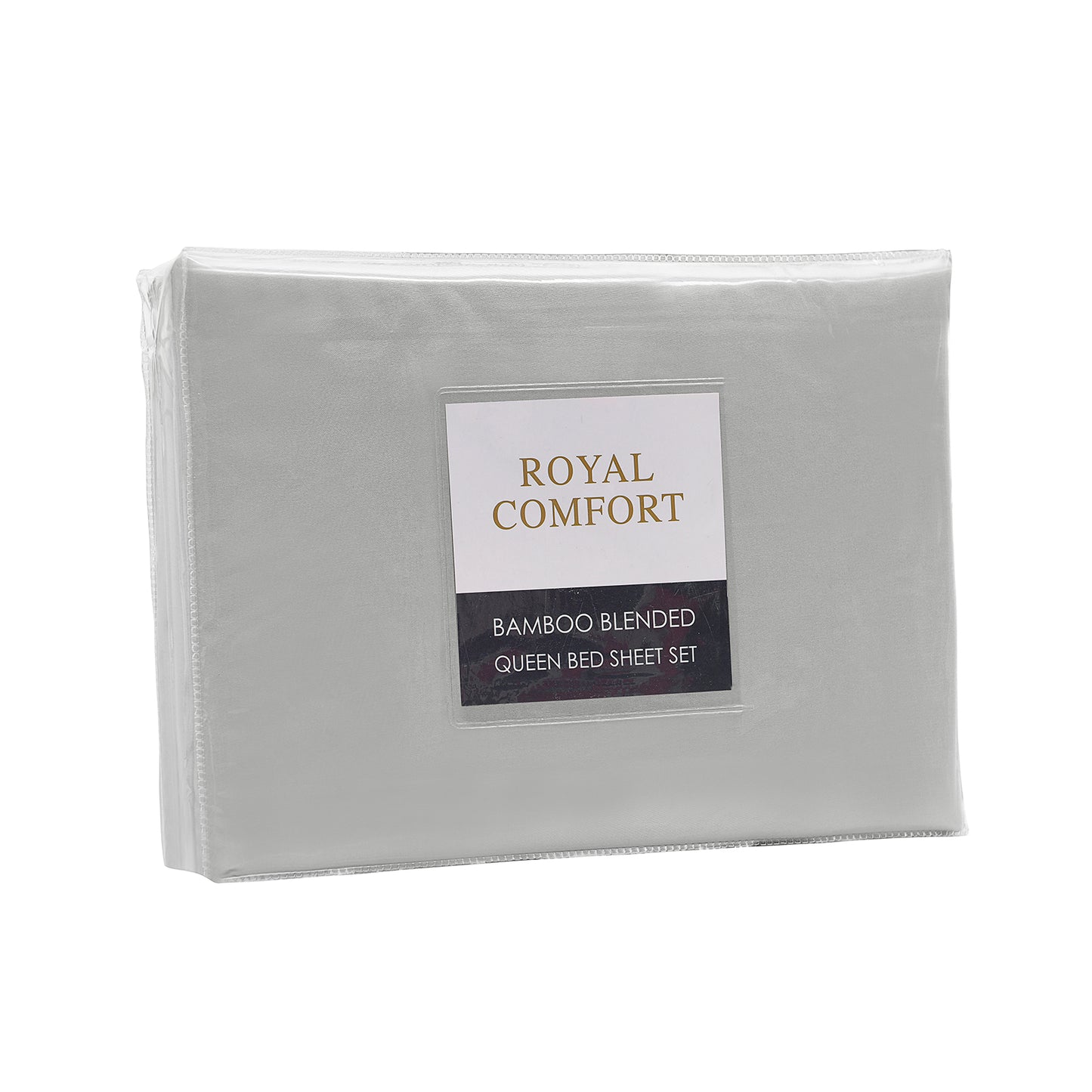 Queen Royal Comfort Blended Bamboo Sheet Set - Light Grey