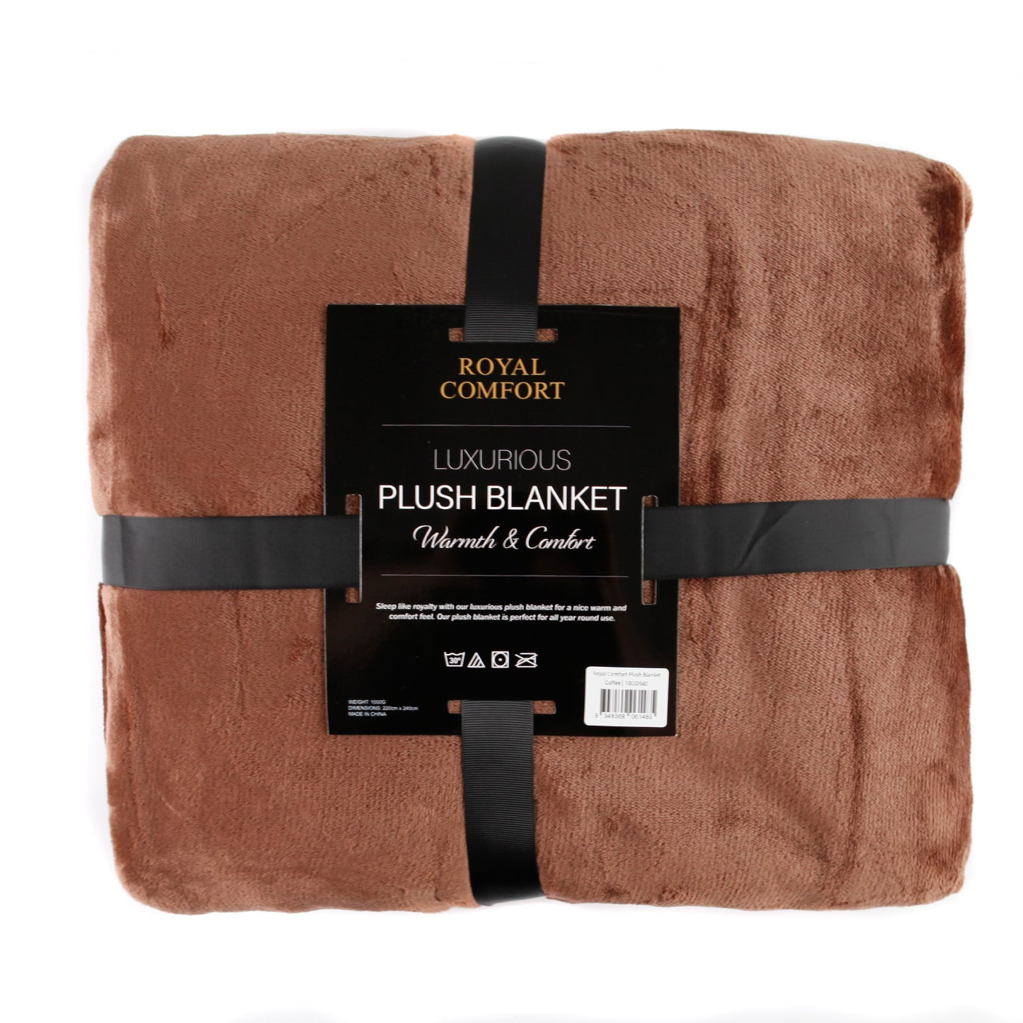 Wynter Throw Soft Blanket Plush - Coffee