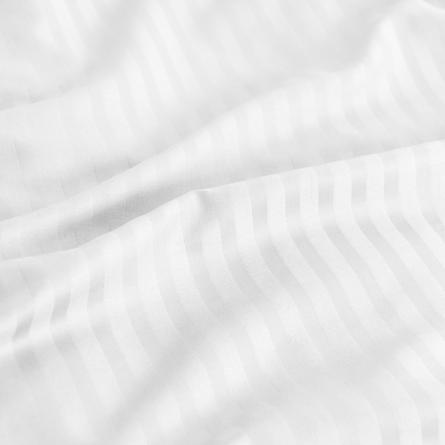 Double Kensington 1200TC Cotton Sheet Set Stripe - White