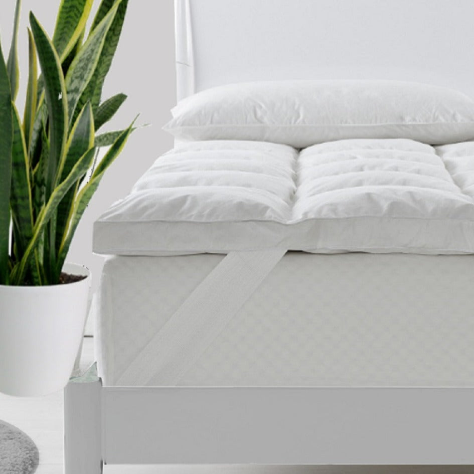 King Royal Comfort Duck Feather and Down Mattress Toppers 1800GSM