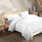 KING Blended Bamboo Quilt Cover Set - White