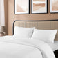 KING Blended Bamboo Quilt Cover Set - White