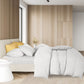 QUEEN 1000TC Cotton Blend Quilt Cover Set - White