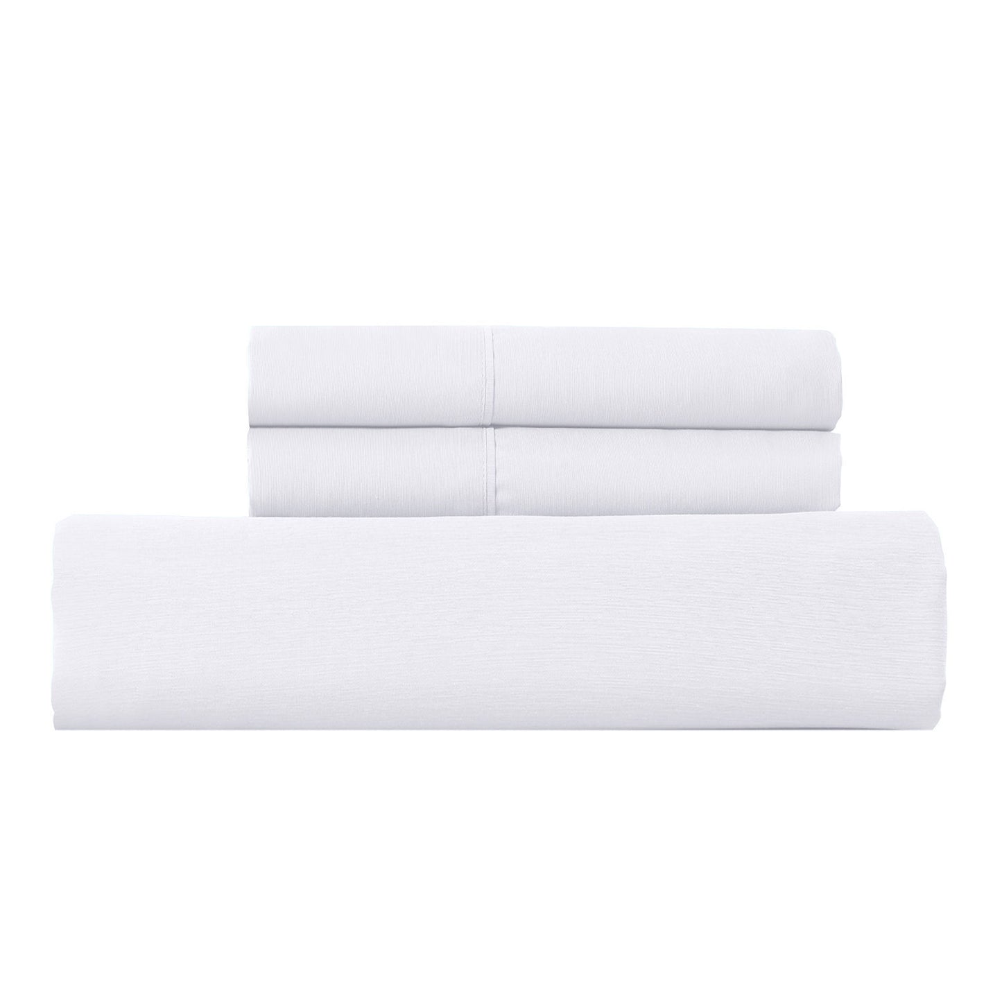 QUEEN 1000TC Cotton Blend Quilt Cover Set - White