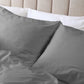 KING 1000TC Cotton Blend Quilt Cover Pillowcase Set - Charcoal