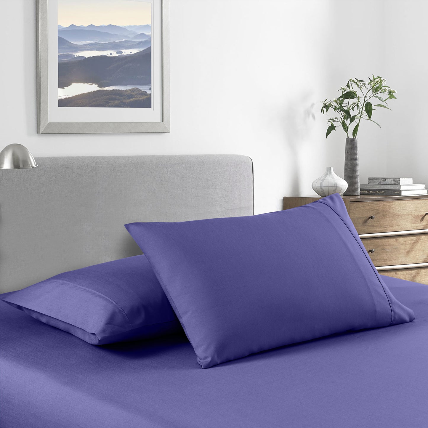 Single Royal Comfort Bamboo Cooling 2000TC Sheet Set - Royal Blue