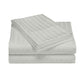 QUEEN 1200 Thread Count Stripe Cotton Blend Quilt Cover Sets - Silver