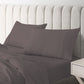 KING 1500TC 4-Piece Cotton Rich Fitted Sheet Sets - Dusk Grey