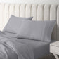 King Royal Comfort 1500TC Cotton Rich Fitted Sheet 4pc Set - indigo