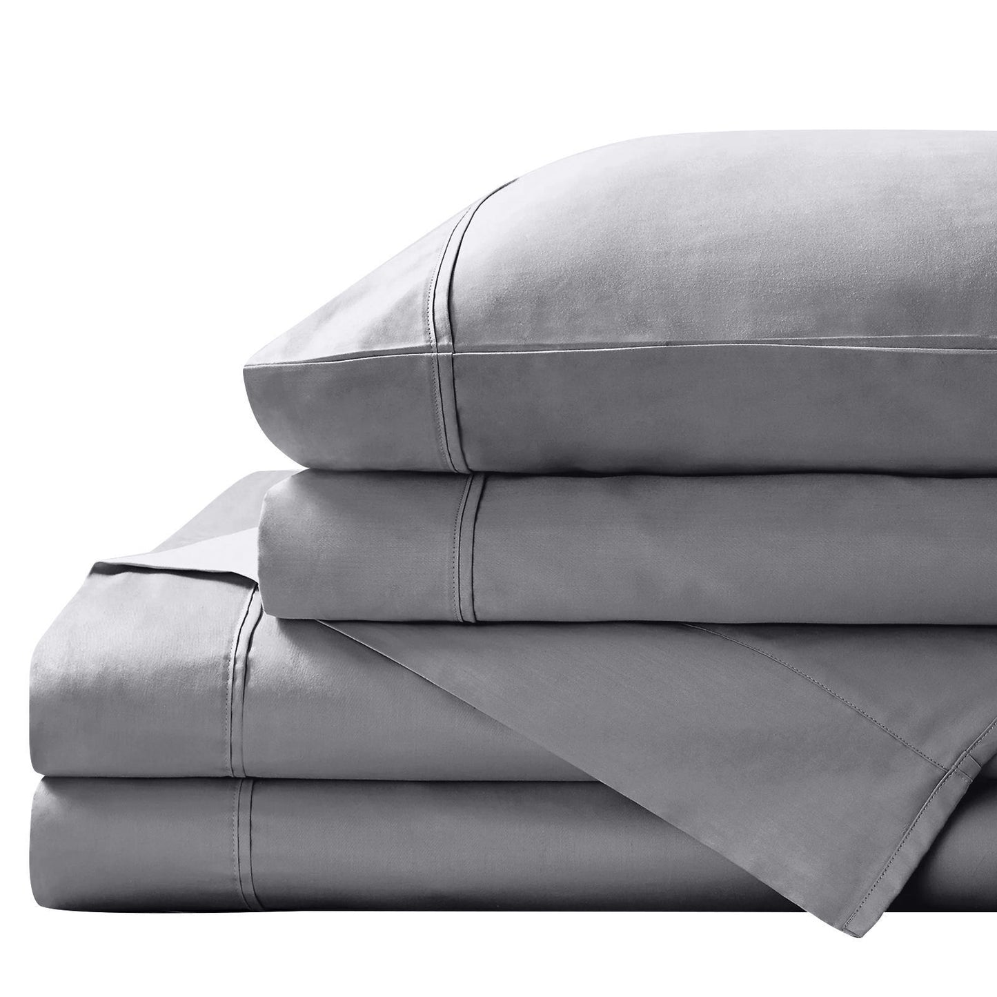 King Royal Comfort 1500TC Cotton Rich Fitted Sheet 4pc Set - indigo