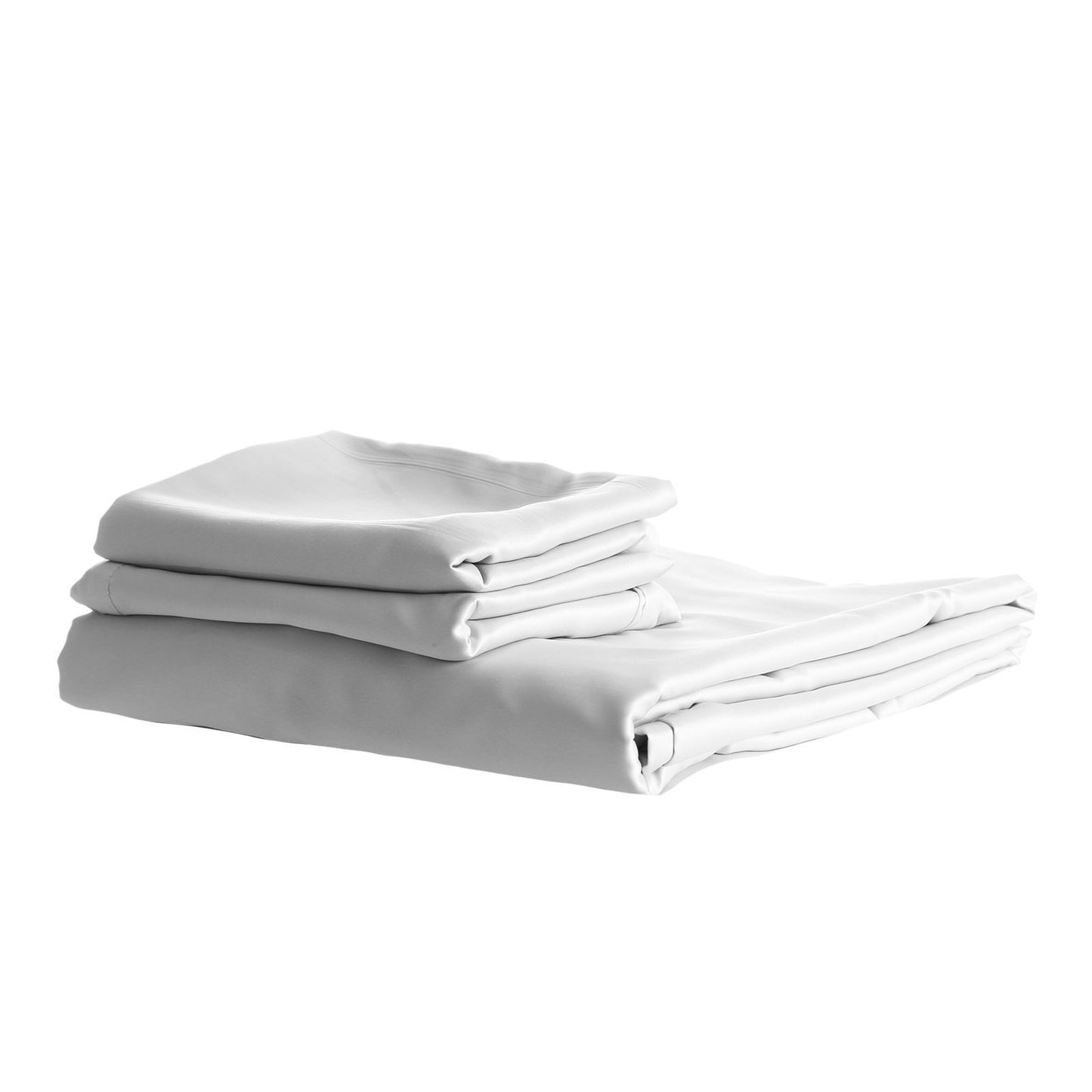 KING 1500TC 3-Piece Cotton Rich Fitted Sheet Sets - White