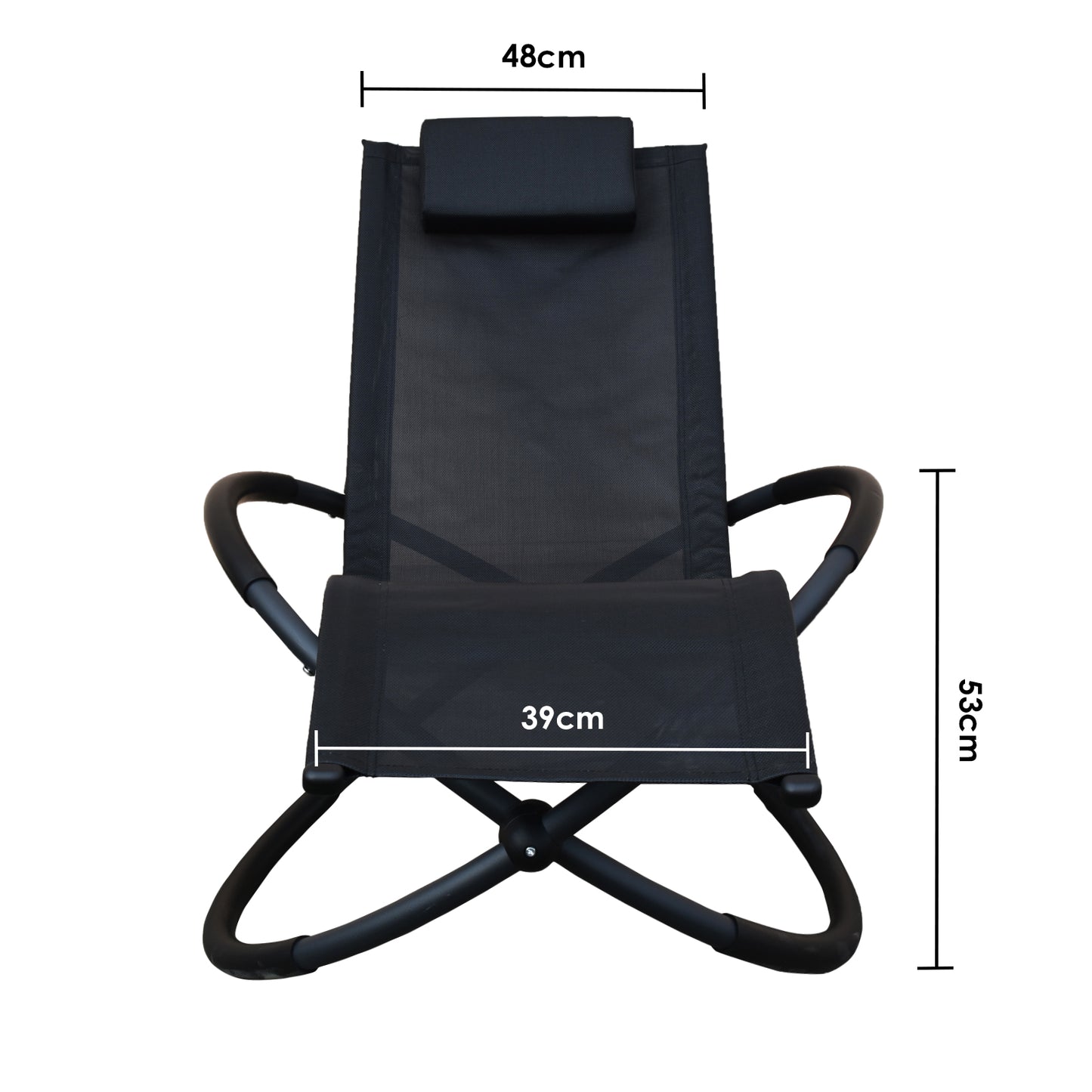 Wesson Zero Gravity Rocking Chair - Black