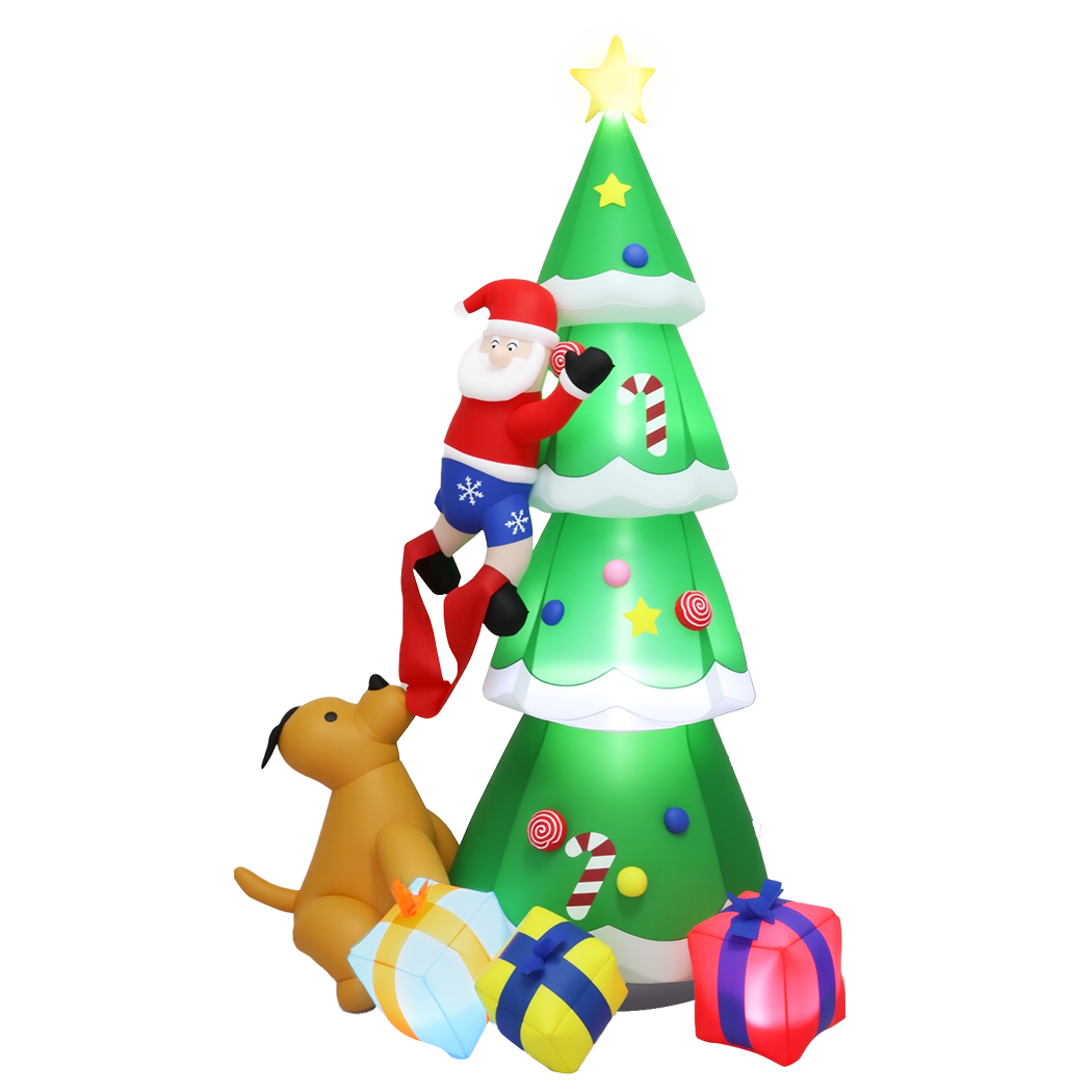 Santa Tree Christmas Inflatable - 2.4M