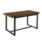Dining Table Industrial Wooden Metal Kitchen Tables Cafe Restaurant 140Cm