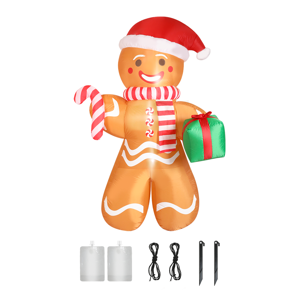 Gingerbread Man Christmas Inflatable Outdoor - 2.5M