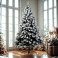 7ft 2.1m 1200 Tips Snow-Tipped Artificial Christmas Tree