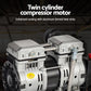 24L Air Compressor Quiet 0.75HP Oil-Free Portable Tyre Inflator 40L/Min