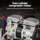 30L Air Compressor Quiet 0.75HP Oil-Free Portable Tyre Inflator 40L/Min