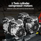 50L Air Compressor Quiet 3.0HP Oil-Free Portable Tyre Inflator 200L/Min