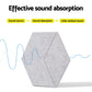 Acoustic Foam 12pcs 35x30x0.9cm Soundproof Absorption Panel Adhesive Grey
