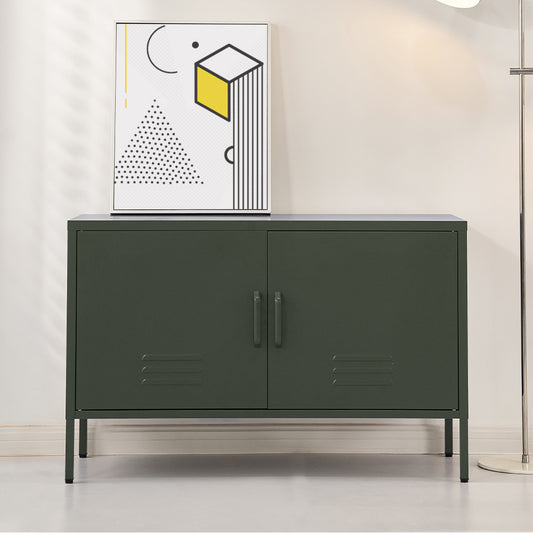 Magnus Metal Buffet Sideboard Cabinet - Green
