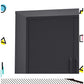 Ansel Buffet Sideboard Metal Cabinet - Charcoal