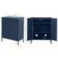 Ansel Metal Buffet Sideboard Cabinet - Blue