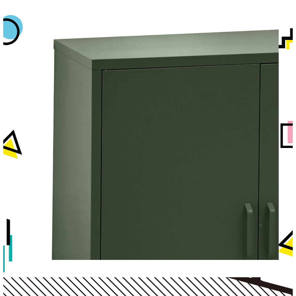 Ansel Buffet Sideboard Metal Cabinet - Green