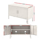 Ansel Metal Buffet Sideboard Cabinet - White