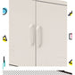 Ansel Metal Buffet Sideboard Cabinet - White