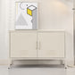 Ansel Metal Buffet Sideboard Cabinet - White
