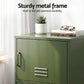 Set of 2 Dallin Buffet Sideboard Cabinet Storage Cupboard 2 Doors Metal - Green