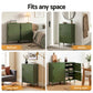 Set of 2 Dallin Buffet Sideboard Cabinet Storage Cupboard 2 Doors Metal - Green
