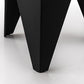 Set of 4 Puzzle Stool Plastic Bar Stools Stackable - Black