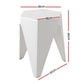 Set of 4 Puzzle Stool Bar Stools Stackable - White
