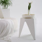 Set of 4 Puzzle Stool Bar Stools Stackable - White