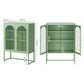 Kellen Metal Buffet Sideboard Cabinet - Green