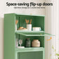 Set of 2 Kian Buffet Sideboard Cabinet Storage Cupboard Mesh Doors Metal - Green