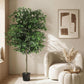 180cm Artificial Ficus Tree Faux Trees Indoor Decor Artificial Plants Lifelike Plant 1.8M