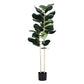 150cm Artificial Fiddle Tree Faux Trees Indoor Decor Artificial Plants Lifelike Plant 1.5M