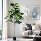 180cm Artificial Fiddle Tree Faux Trees Indoor Decor Artificial Plants Lifelike Plant 1.8M
