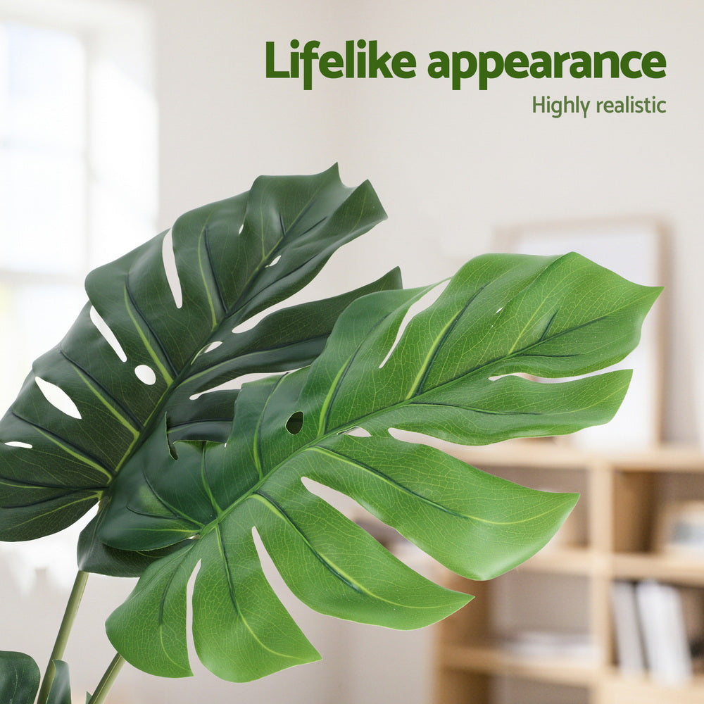 140cm Artificial Monstera Tree Faux Trees Indoor Decor Artificial Plants Lifelike Plant 1.4M
