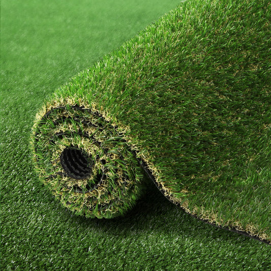 20sqm Artificial Grass 30mm 2mx5m Synthetic Fake Lawn Turf Plastic Plant - 4-Colour Green