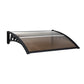 Instahut Window Door Awning 0.8mx1m Brown