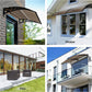 Instahut Window Door Awning 0.8mx1m Brown